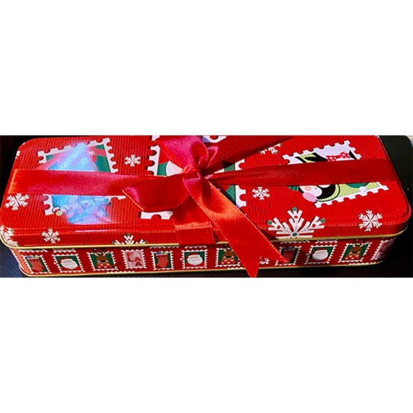 5 Hand Sanitizers - Bath & Body Works in Christmas Metal Box With Bow - Picture 3 of 3